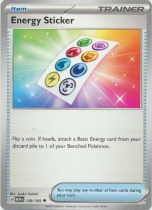 Scarlet & Violet 151 159/165 Energy Sticker
