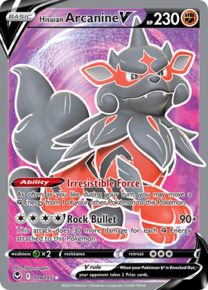 SWSH Silver Tempest 179/195 Hisuian Arcanine V (Full Art)