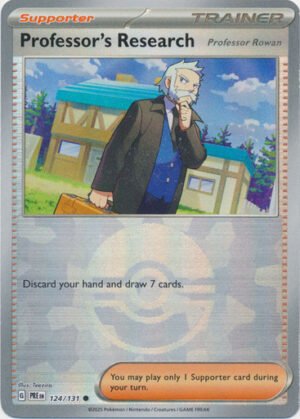 SV Prismatic Evolutions 124/131 Professor's Research [Professor Rowan] (POKE BALL Pattern Holo)