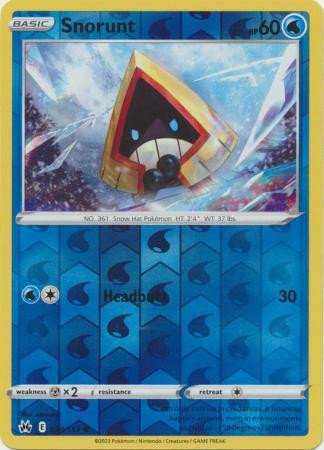 Crown Zenith 034/159 Snorunt (Reverse Holo)
