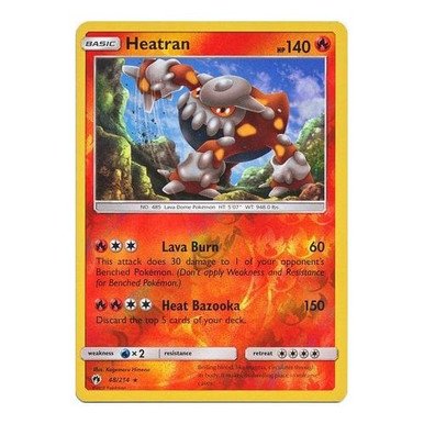 SM Lost Thunder 48/214 Heatran (Reverse Holo)