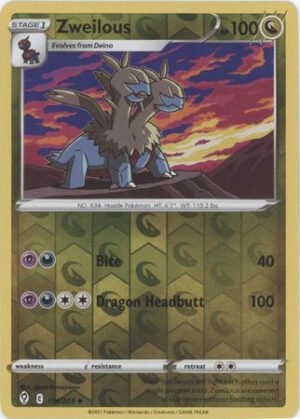 Evolving Skies 114/203 Zweilous (Reverse Holo)