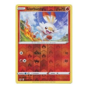 Sword & Shield (Base) 031/202 Scorbunny (Reverse Holo)