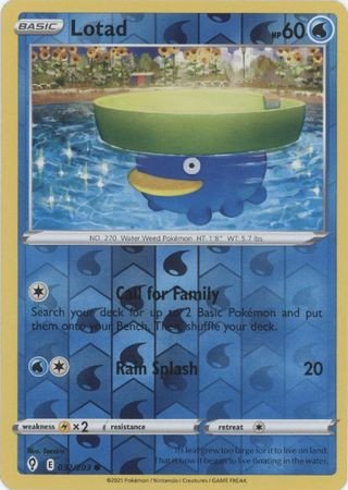 Evolving Skies 032/203 Lotad (Reverse Holo)