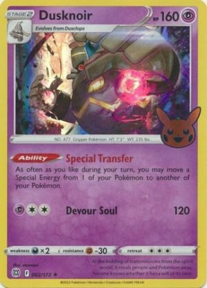 Brilliant Stars 062/172 Dusknoir (Pikachu Pumpkin Holo Stamp)