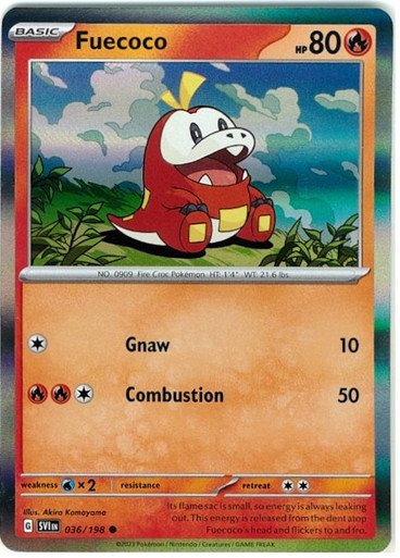 Scarlet & Violet (Base Set) 036/198 Fuecoco (Holo)
