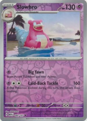 Scarlet & Violet 151 080/165 Slowbro (Reverse Holo)
