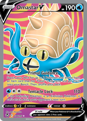 SWSH Silver Tempest 174/195 Omastar V (Full Art)
