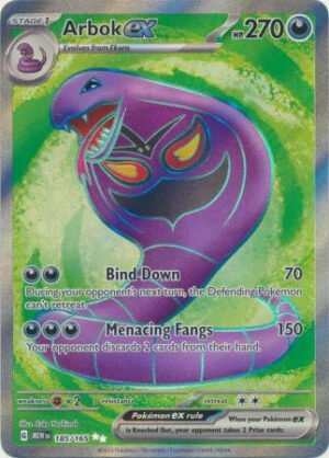 Scarlet & Violet 151 185/165 Arbok ex (Full Art)