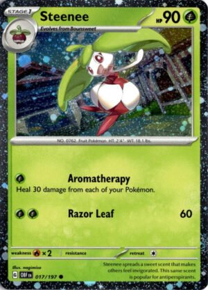SV Obsidian Flames 017/197 Steenee (Cosmo Holo)