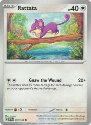 Scarlet & Violet 151 019/165 Rattata
