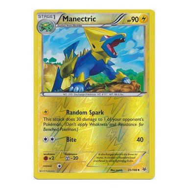 XY Roaring Skies 25/108 Manectric (Reverse Holo)