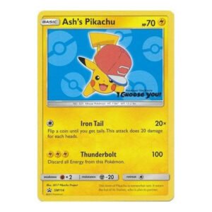 Sun & Moon Promo SM114 Ash's Pikachu (Dark Blue)
