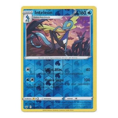 Sword & Shield (Base) 059/202 Inteleon (Reverse Holo)