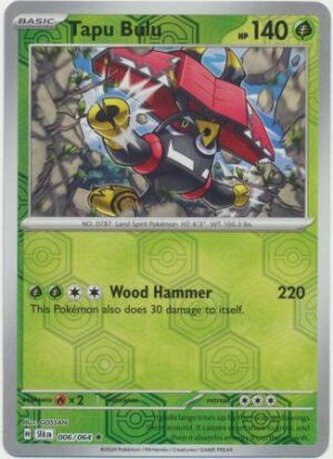 SV Shrouded Fable 006/064 Tapu Bulu (Reverse Holo)
