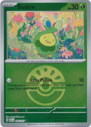 ME Ascended Heroes 016/217 Budew (Reverse Holo BALL SYMBOL)