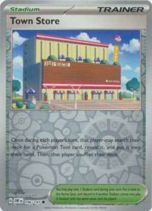 SV Obsidian Flames 196/197 Town Store (Reverse Holo)