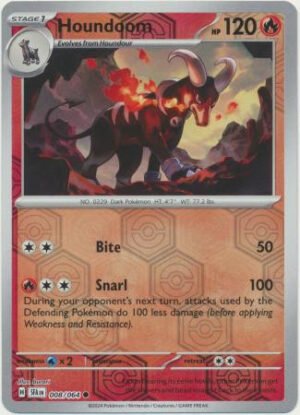 SV Shrouded Fable 008/064 Houndoom (Reverse Holo)