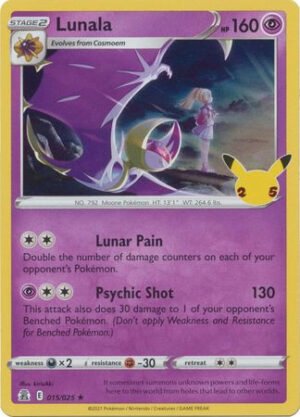 Celebrations 15/25 Lunala (Holo)