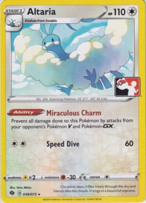 Champions Path 49/73 Altaria (Prize Pack League Promo Non-Holo)