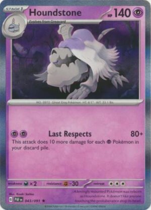 SV Paldean Fates 043/091 Houndstone (Holo)