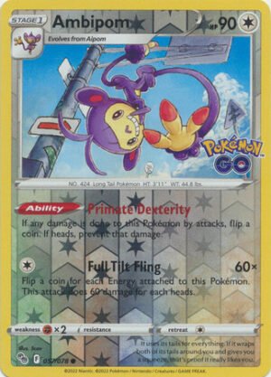 Pokemon GO 057/078 Ambipom (Reverse Holo)