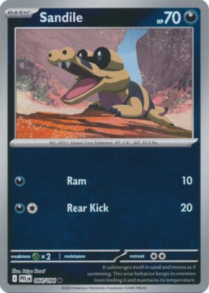 ME Phantasmal Flames 064/094 Sandile (Reverse Holo)