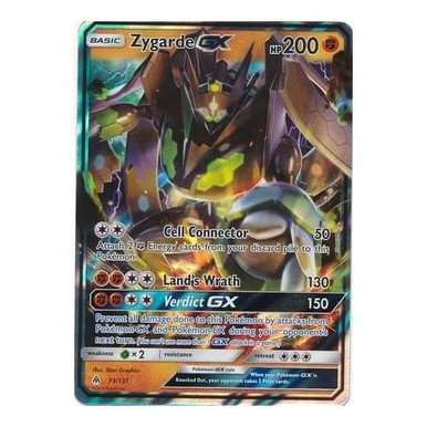 SM Forbidden Light 73/131 Zygarde GX (Half Art)