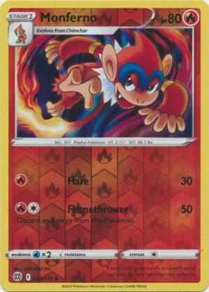 Brilliant Stars 025/172 Monferno (Reverse Holo)
