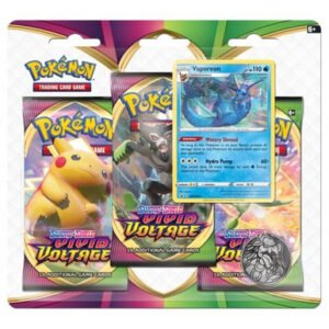SWSH Vivid Voltage 3 Pack Blister Vaporeon