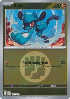 ME Ascended Heroes 112/217 Riolu (Reverse Holo ENERGY SYMBOL)