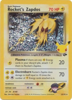 Celebrations Classic Collection 015/132 Rocket's Zapdos (Holo)