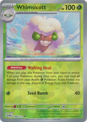 SV Prismatic Evolutions 008/131 Whimsicott (MASTER BALL Pattern Holo)
