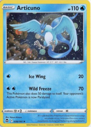 SWSH Silver Tempest 036/195 Articuno (Cosmo Holo)