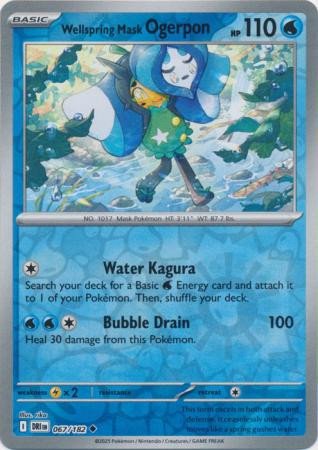 SV Destined Rivals 067/182 Wellspring Mask Ogerpon (Reverse Holo)