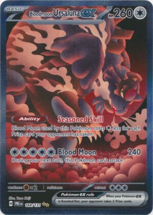 SV Prismatic Evolutions 168/131 Bloodmoon Ursaluna ex (Alternative Art, Full Art)
