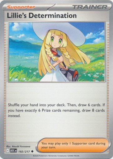 ME Ascended Heroes 192/217 Lillie's Determination