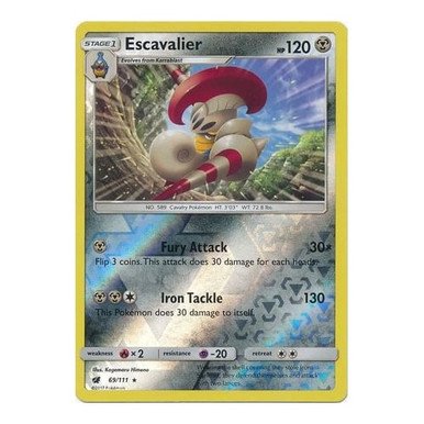 SM Crimson Invasion 069/111 Escavalier (Reverse Holo)