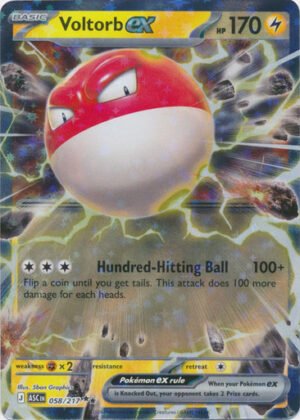 ME Ascended Heroes 058/217 Voltorb ex (Half Art)