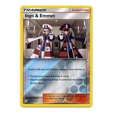 SM Team Up 144/181 Ingo & Emmet (Reverse Holo)