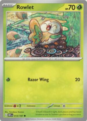 SV Obsidian Flames 013/197 Rowlet (Non-Holo)