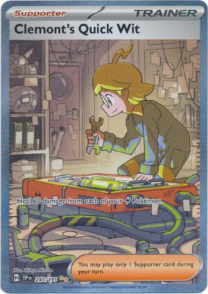 SV Surging Sparks 243/191 Clemont's Quick Wit (Alternative Art, Full Art)