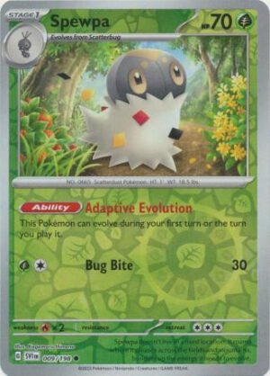 Scarlet & Violet (Base Set) 009/198 Spewpa (Reverse Holo)