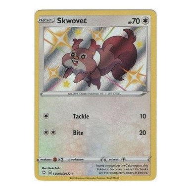 Shining Fates SV099/SV122 Skwovet (Holo)