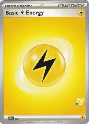 Scarlet & Violet SVE EN04 Basic Lightning Energy (Pikachu Symbol 35)