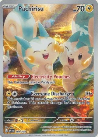 Scarlet & Violet (Base Set) 208/198 Pachirisu (Illustration Rare)