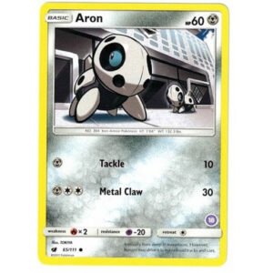 SM Crimson Invasion 65/111 Aron (Trainer Kit Alolan Sandslash #18)