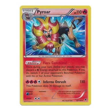 XY Phantom Forces 12/119 Pyroar (Holo)