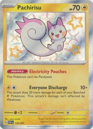 SV Paldean Fates 138/091 Pachirisu (Holo Shiny)