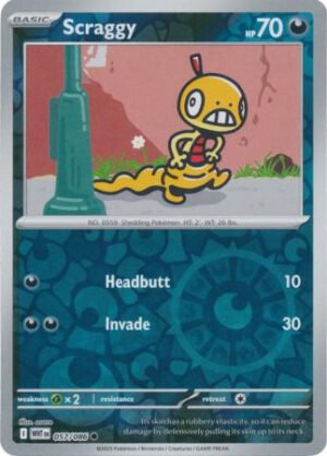 SV White Flare 057/086 Scraggy (Reverse Holo)